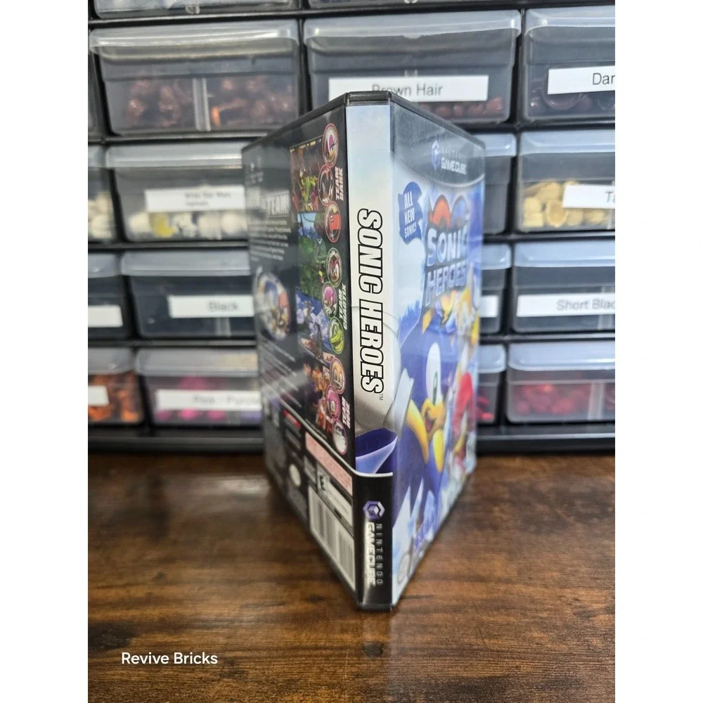 Sonic Heroes (Nintendo GameCube, 2004) Black Label Game and Case Tested Working